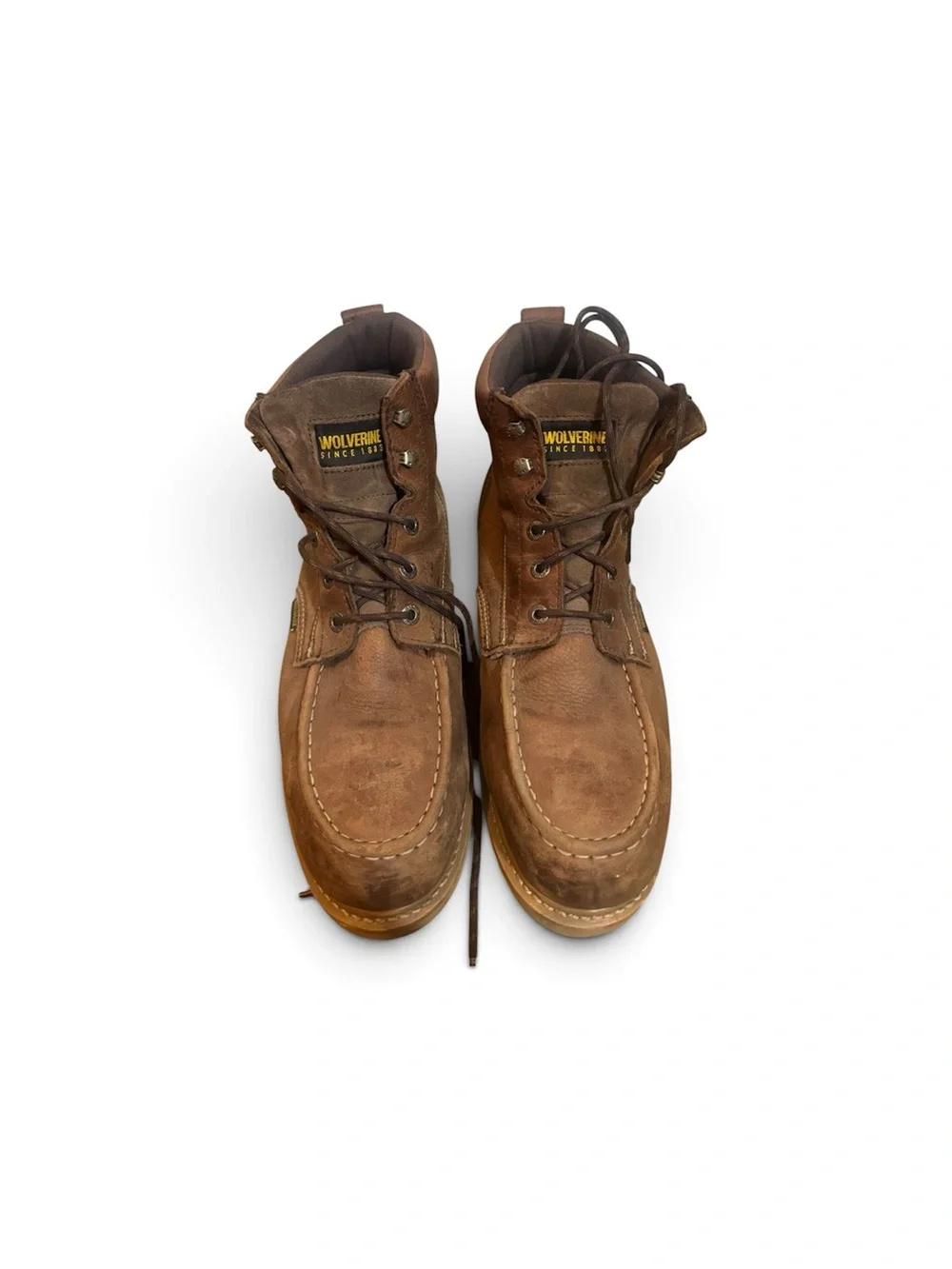 Wolverine Men's Brown Leather Work Boots